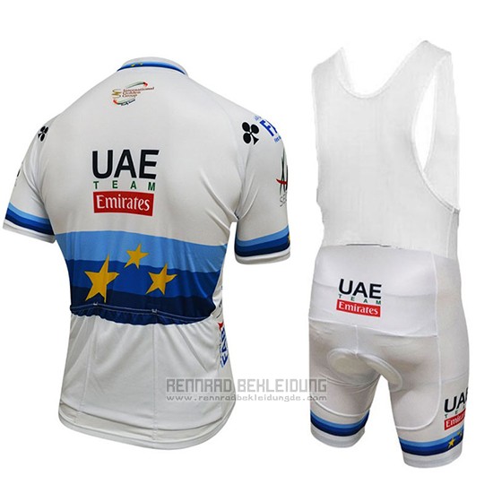 2018 Fahrradbekleidung UCI Weltmeister Leader Uae Lite Wei Trikot Kurzarm und Tragerhose - zum Schließen ins Bild klicken